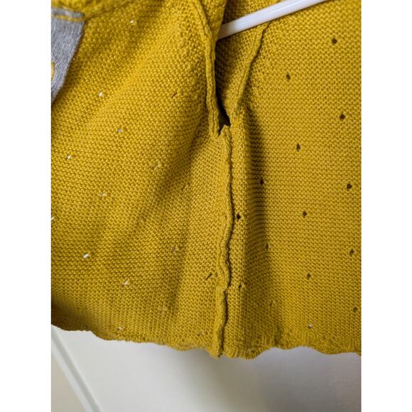 Baby Boden Cashmere Cotton Blend Gold Yellow 3 Button Cardigan Baby Girl Size 3M - Picture 9 of 10